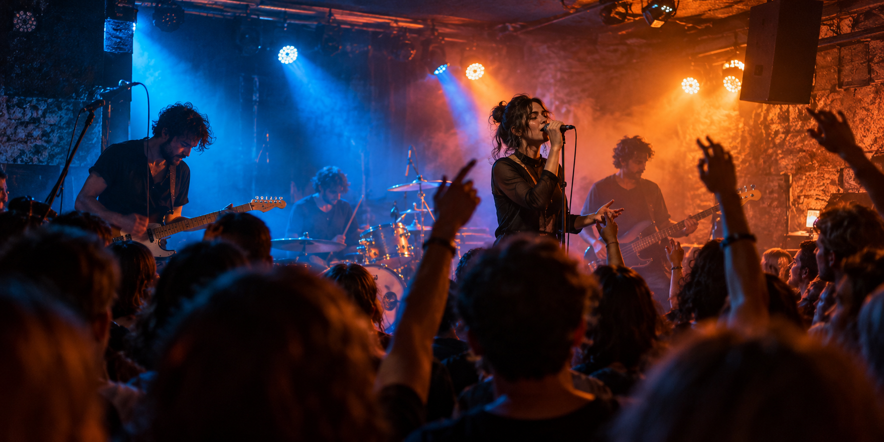 Live-Konzert in einem österreichischen Musikclub
